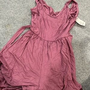 Rolls Coster Purple Romper with Back Cutout